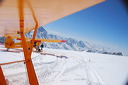 Gletscherflug in schweizer Alpen mit Super Sub on Skis